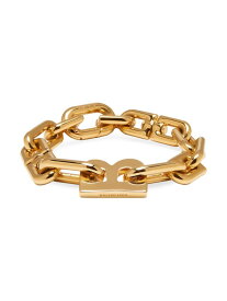 【送料無料】 バレンシアガ レディース ブレスレット・バングル・アンクレット アクセサリー B Chain Thin Bracelet shiny gold