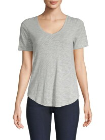 【送料無料】 エーティーエム レディース シャツ トップス Curved-Hem Tee heather grey