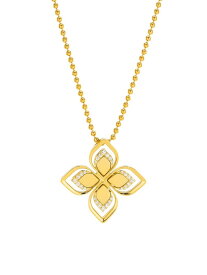 【送料無料】 ロバートコイン レディース ネックレス・チョーカー・ペンダントトップ アクセサリー Venetian Princess 18K Gold & Diamond Pendant Necklace gold
