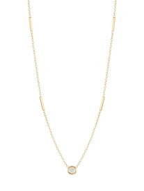 【送料無料】 ゾイチッコ レディース ネックレス・チョーカー・ペンダントトップ アクセサリー Gold Bars 14K Gold & Floating Diamond Necklace yellow gold