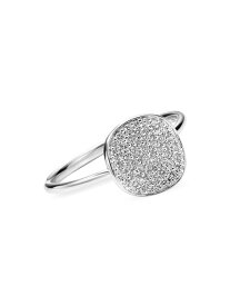 【送料無料】 イッポリスタ レディース リング アクセサリー Stardust Small Flower Silver & Diamond Disc Ring silver