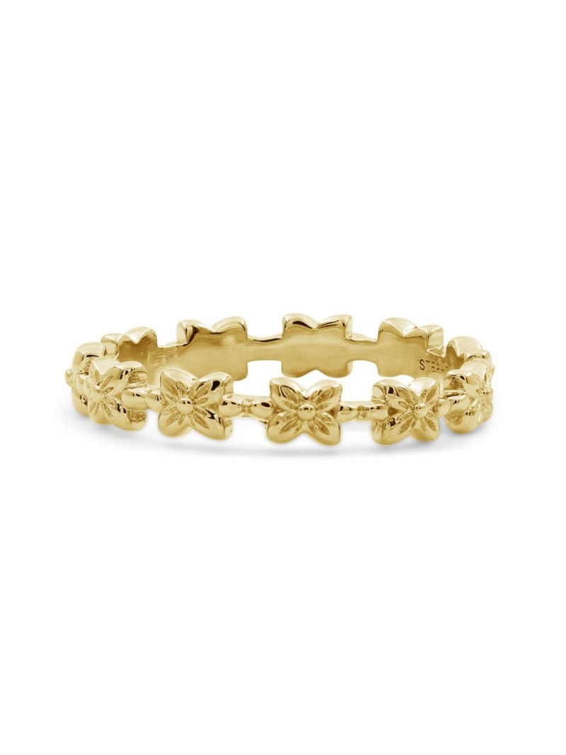  スティーブンデュエック レディース リング アクセサリー Luxury 18K Gold Sculpted Floral Band Ring yellow gold