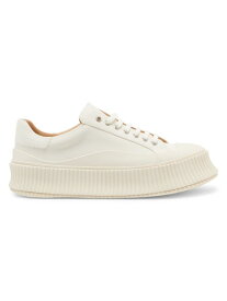 【送料無料】 ジル・サンダー メンズ スニーカー シューズ Leather-Paneled Low-Top Sneakers cloud