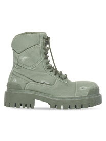 【送料無料】 バレンシアガ メンズ ブーツ・レインブーツ シューズ Combat Strike 20mm Boot kaki