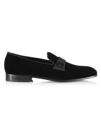 【送料無料】 サルヴァトーレ フェラガモ メンズ スリッポン・ローファー シューズ Velvet Gancio Loafers black