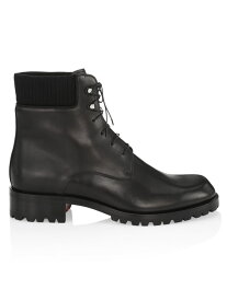 【送料無料】 クリスチャン・ルブタン メンズ ブーツ・レインブーツ ハイキングシューズ シューズ Trapman Leather Hiking Boots black