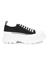 【送料無料】 アレキサンダー・マックイーン メンズ スニーカー シューズ Tread Slick Sneakers black white
