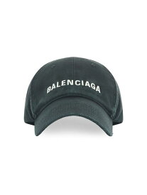 【送料無料】 バレンシアガ メンズ 帽子 アクセサリー Logo Front Cap black