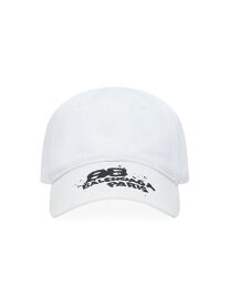 【送料無料】 バレンシアガ メンズ 帽子 アクセサリー Hand Drawn BB Icon Cap white
