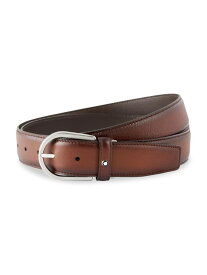 【送料無料】 モンブラン メンズ ベルト アクセサリー Horseshoe Leather Buckle Belt brown