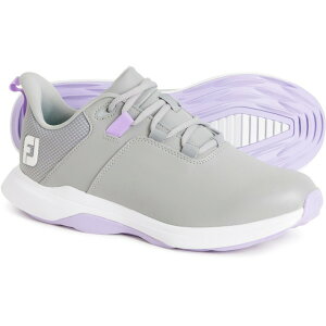 tbgWC fB[X V[Y Xj[J[ FOOTJOY ProLite Golf Shoes - Waterproof Wide Width (For Women) Grey / Lilac O[