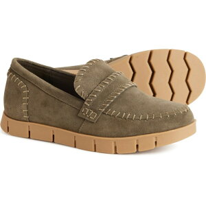 ~A fB[X V[Y pvX XG[h [t@[ MIA Natalee Moc Loafers - Suede Slip-Ons (For Women) Khaki J[L