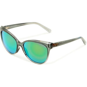 yz }ECW fB[X TOXEACEFA ANZT[ MAUI JIM Made in Italy eOlu fOlu Sunglasses - Polarized Mirror Lenses Grey/Grey/Green