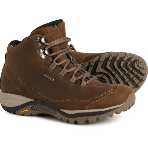  fB[X V[Y u[cECu[c Merrell Siren Traveller 3 Mid Hiking Shoes - Waterproof Nubuck (For Women) Brindle/Boulder