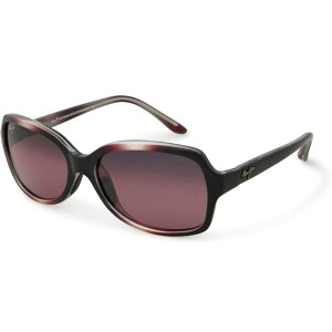 yz }ECW fB[X TOXEACEFA ANZT[ MAUI JIM Made in Italy Cloud Break Sunglasses - Polarized Burgundy/Burgundy/Rose
