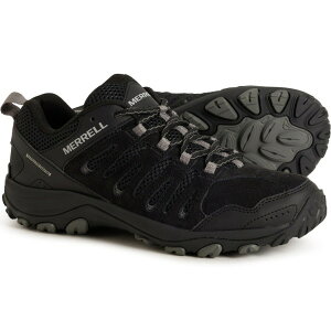 yz  Y Xj[J[ nCLOV[Y V[Y Merrell Crosslander 3 Hiking Shoes - Leather (For Men) Black/Raven