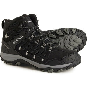  Y V[Y u[cECu[c U[ Merrell Crosslander 3 Mid Hiking Boots - Waterproof Leather (For Men) Black Charcol ubN