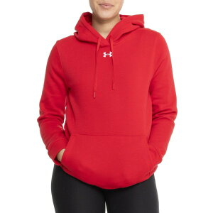 A_[A[}[ fB[X AE^[ p[J[EXEFbg t[X Under Armour Hustle Fleece Hoodie Red/White zCg