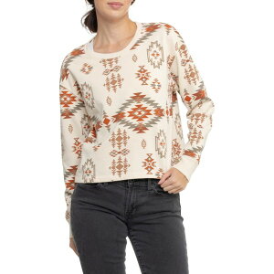 yz bL[uh fB[X Vc gbvX Lucky Brand Printed Sweater Cream Combo