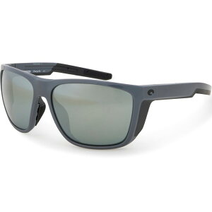 yz RX^ Y TOXEACEFA ANZT[ Costa Ferg XL Sunglasses - Polarized 580G Mirror Lenses Shiny Gray/Gray Silver Mirror