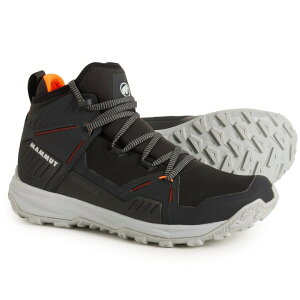 yz }[g Y u[cECu[c V[Y Mammut Saentis Pro Hiking Boots - Waterproof (For Men) Black-Vibrant Orange