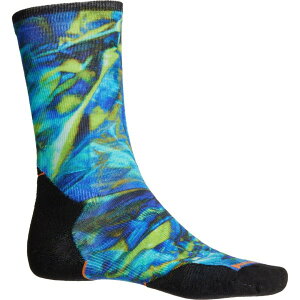 yz X}[gE[ Y C A_[EFA SmartWool Trail Run Targeted Cushion Reflections Print Socks - Merino Wool Crew (For Men and Women) Capri