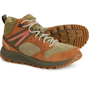  fB[X V[Y u[cECu[c U[ Merrell Wildwood Mid Hiking Boots - Waterproof Leather (For Women) Forest tHXg