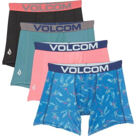 ボルコム メンズ アンダーウェア ボクサーパンツ Volcom High-Performance Printed Boxer Briefs - 4-Pack Multi