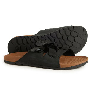 `R Y V[Y T_ U[ Chaco Lowdown Slide Sandals - Leather (For Men) Black