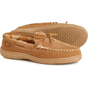 N[NX Y V[Y T_ U[ Cinnamon Clarks Lace-Up Moccasin Slippers - Leather (For Men)