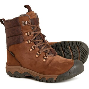L[ fB[X V[Y u[cECu[c U[ Keen Greta Snow Boots - Waterproof Insulated Leather (For Women) Bison/Java