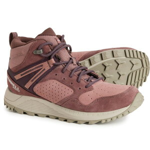  fB[X V[Y u[cECu[c U[ Merrell Wildwood Mid Hiking Boots - Waterproof Leather (For Women) Marron/Burlwood