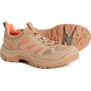 GR[ fB[X V[Y Xj[J[ U[ ECCO Made in Europe Offroad Sneakers - Leather (For Women) Nude/Coral R[