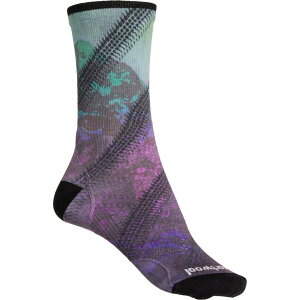 yz X}[gE[ fB[X C A_[EFA SmartWool PhD Ultralight Mountain Print Cycling Socks - Merino Wool Crew (For Women) Meadow Mauve