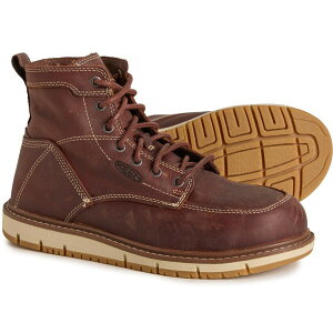 L[ Y V[Y u[cECu[c U[ Keen San Jose Work Boots - 6 h Composite Safety Toe Leather (For Men) Gingerbread/Gum