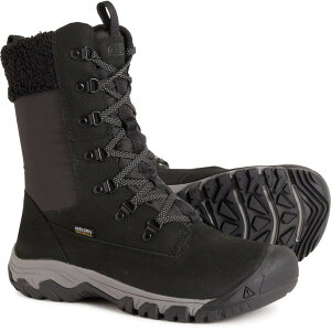 L[ fB[X V[Y u[cECu[c g[ Keen Greta Tall Snow Boots - Waterproof Insulated (For Women) Black/Black ubN