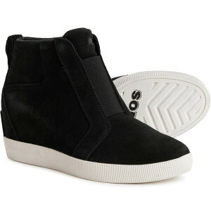 yz \ fB[X Xj[J[ V[Y Sorel Out N About Wedge Boots - Waterproof Suede (For Women) Black/ Sea Salt