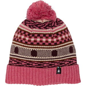 yz X}[gE[ fB[X Xq ANZT[ SmartWool Fair Isle Beanie - Merino Wool Fleece Lined Garden Pink