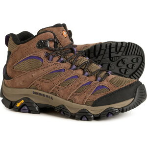 yz  fB[X u[cECu[c V[Y Merrell Moab 3 Mid Hiking Boots - Suede (For Women) Bracken/Purple