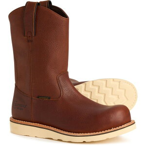 �`�y�� �����Y �V���[�Y �u�[�c�E���C���u�[�c ���U�[ Chippewa 11 �h Edge Walker Pull-On Work Boots - Waterproof Leather Composite Safety Toe (For Men) Briar Haystack