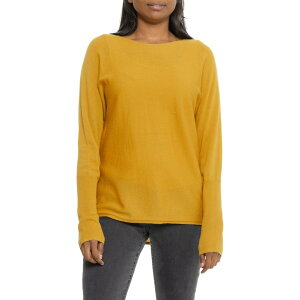 �}�b�N�X�^�W�I ���f�B�[�X �A�E�^�[ �p�[�J�[�E�X�E�F�b�g �E�[�� �Z�[�^�[ Max Studio Scoop Neck Sweater - Merino Wool Spicy Mustar