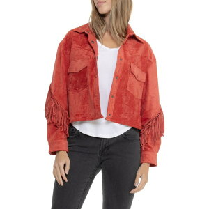 uNj[[N fB[X AE^[ WPbgEu] XG[h tW BlankNYC Faux Suede Fringe Jacket Bounce Back