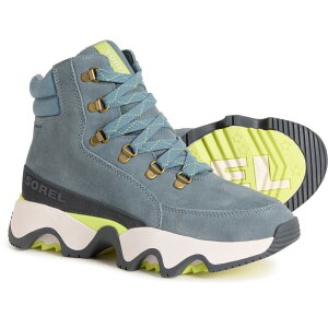 \ fB[X V[Y u[cECu[c XG[h Xj[J[ Sorel Kinetic Impact Conquest Sneaker Boots - Waterproof Insulated Suede (For Women) Mercury/India Ink