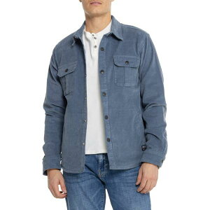 �C�Y�L�[�� �����Y �A�E�^�[ �W���P�b�g�E�u���]�� �V���c Ezekiel Finn Snap-Front Over Shirt - Long Sleeve Slate �X���[�g