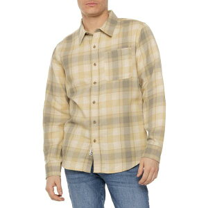 �}�[���b�g �����Y �g�b�v�X �V���c Marmot Fairfax Novelty Lightweight Flannel Shirt - Long Sleeve Light Oak/Vetiver