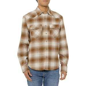 �_�R�^�O���Y���[ �����Y �g�b�v�X �V���c Dakota Grizzly Dutton Snap Front Flannel Shirt - Long Sleeve Cedar