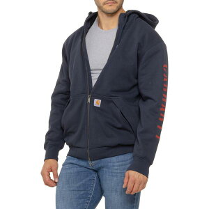 �J�[�n�[�g �����Y �g�b�v�X �V���c ���S �p�[�J�[ Carhartt 105443 Rain Defender Loose Fit Logo Hoodie - Lined New Navy �l�C�r�[