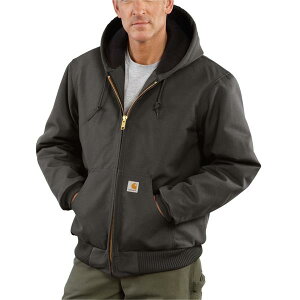 �J�[�n�[�g �����Y �A�E�^�[ �W���P�b�g�E�u���]�� �g�[�� Carhartt J140 Big and Tall Firm Duck Active Flannel-Lined Jacket - Insulated Gravel