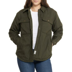 }[bg fB[X AE^[ WPbgEu] Vc Marmot Ridgefield Sherpa-Lined Flannel Shirt Jacket - Insulated Rosin Green O[