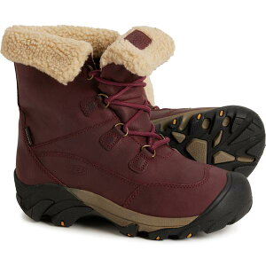 L[ fB[X V[Y u[cECu[c U[ Keen Betty Short Boots - Waterproof Insulated Leather (For Women) Burgundy/Brindle o[KfB
